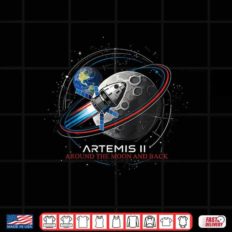 Design Artemis II Around The Moon and Back Astronaut Explorer Shirt