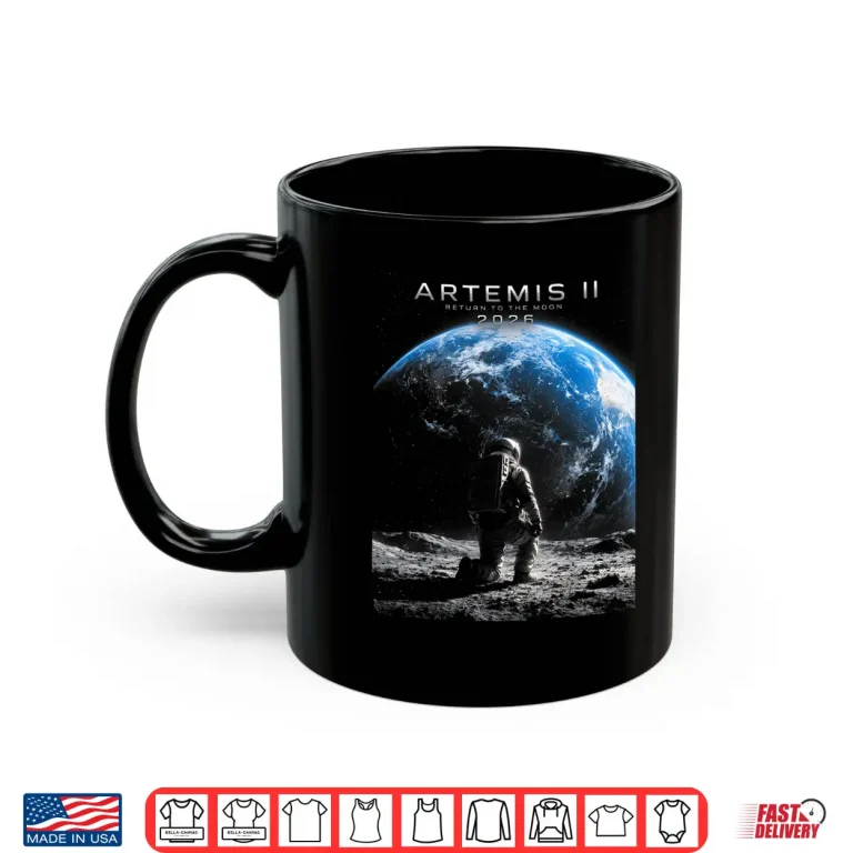 Mug Mission to The Moon Astronaut Artemis 2026 Rocket Artemis 2 Shirt