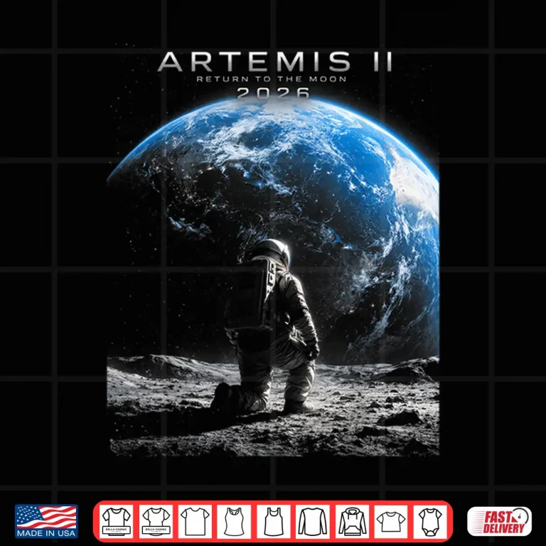 Design Mission to The Moon Astronaut Artemis 2026 Rocket Artemis 2 Shirt