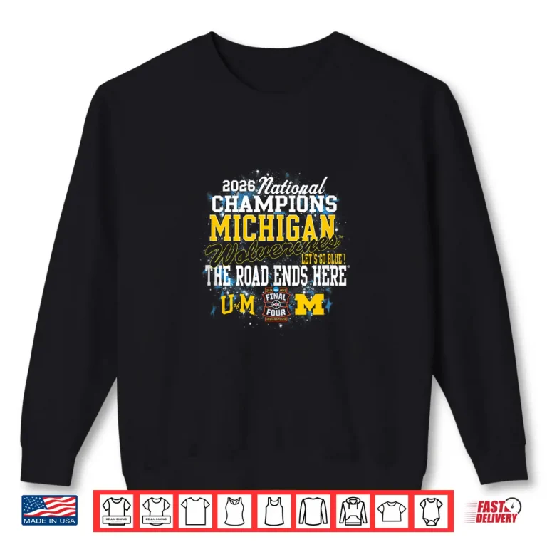Sweatshirt Michigan Wolverines 2026 National Champs Mens Basketball Shirt
