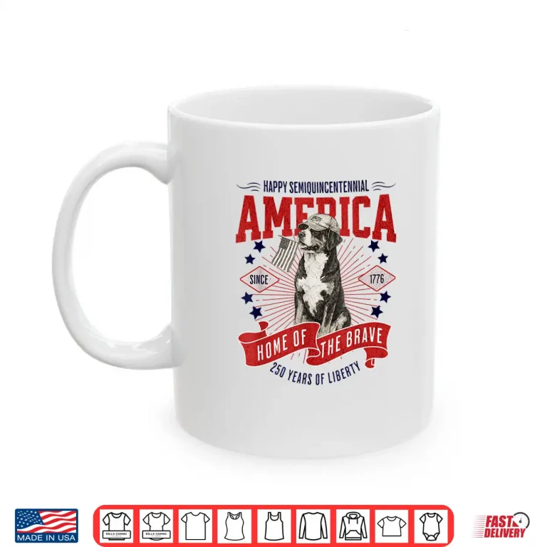 Mug July Fourth Home Of The Brave Patriotic Swissy Shirt