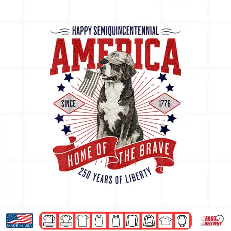 Design July Fourth Home Of The Brave Patriotic Swissy Shirt