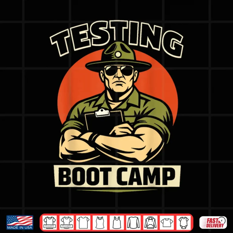 Design Rock The Test Music Teacher Testing Boot Camp Design Funny Shirt