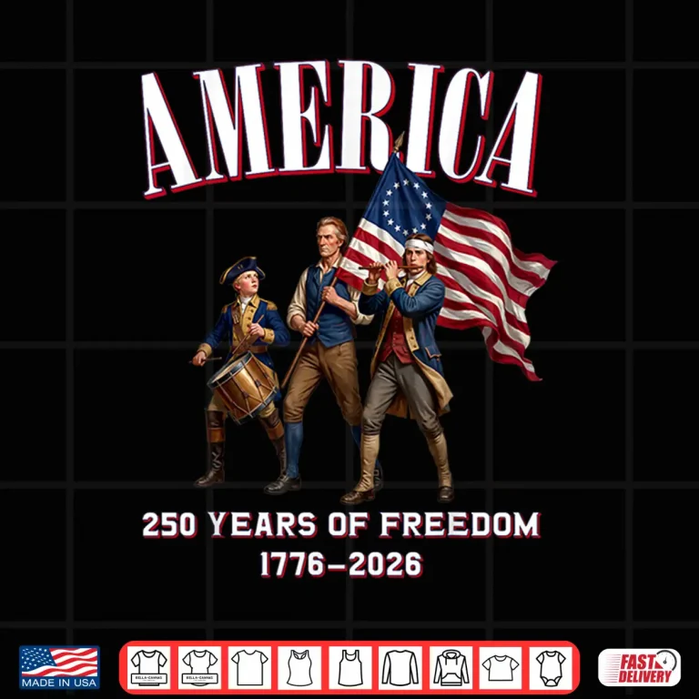 Design USA Two Hundred Fifty Years Of Freedom In America Spirit Shirt