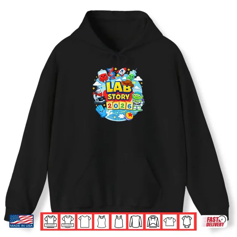 Hoodie Lab Story Day Funny Cartoon Design Shirt