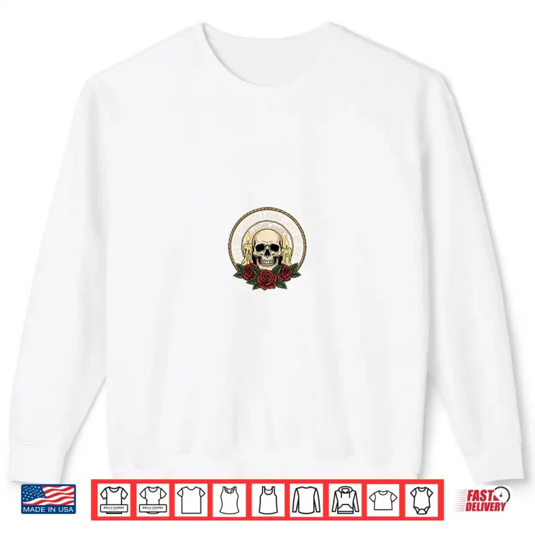 Sweatshirt May The Bridges I Burn Light My Way Skull Gothic Quote Art Shirt