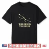 Taurus Astrology Star Sign Constellation Zodiac Tee Shirt