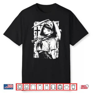 Creepy Horror Bunny Girl Anime Manga Alt Kawaii Harajuku Shirt