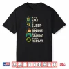 Eat Sleep Anime Gaming Repeat Kawaii Otaku Anime Manga Shirt