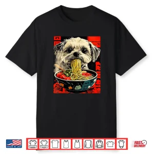 Funny Shih Tzu Ramen Japanese Kawaii Shih Tzu Shirt