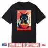 Kitten Eating Japanese Noodles Anime Manga Baby Cat Ramen Shirt