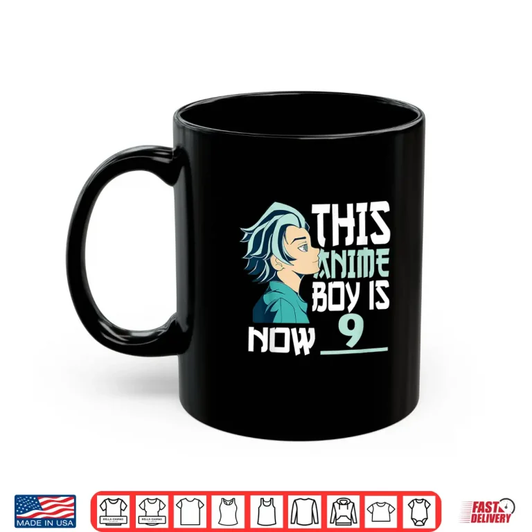 Mug Manga This Anime Boy is now 9 Years Old 9 th Birthday Shirt