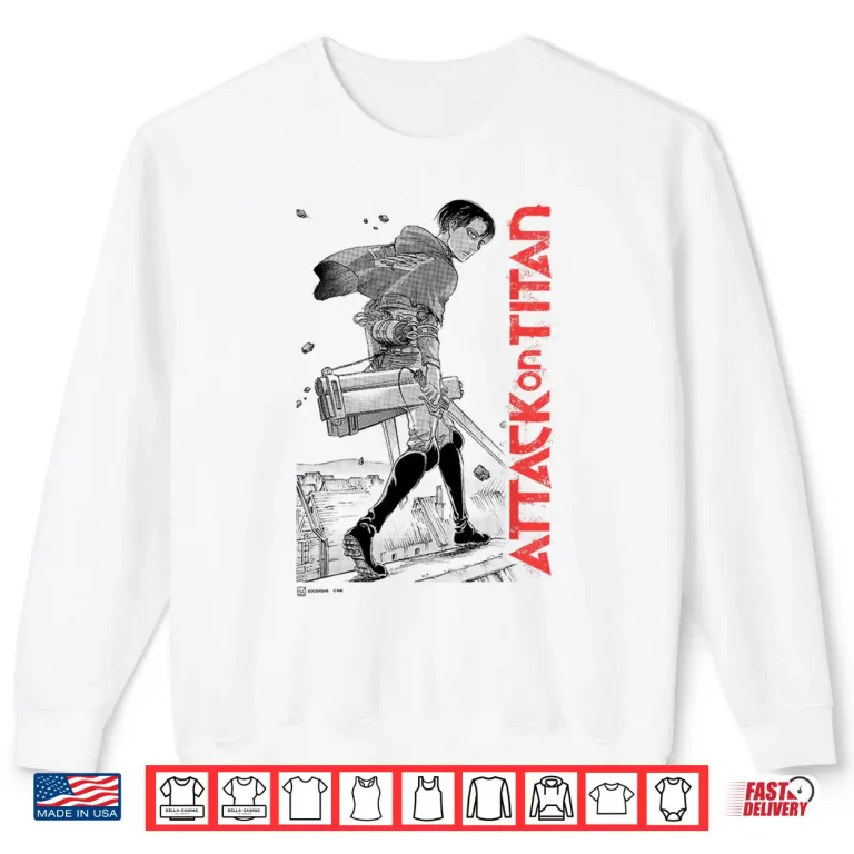 Sweatshirt Attack on Titan Levi Ackerman Japanese Manga Epic Portrait Shirt