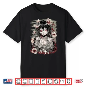 Horror Anime Girl Manga Creepy Japanese Kawaii Aesthetic Shirt