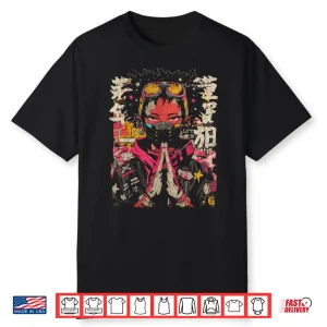 Japanese Streetwear Afro Cyberpunk Y2K Techwear Manga Anime Shirt