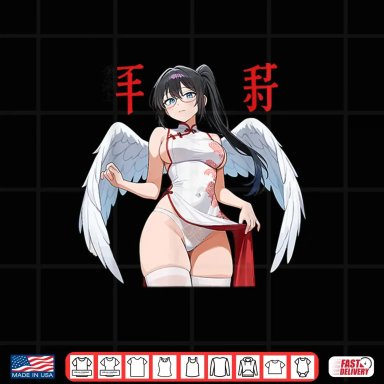 Waifu Sexy Anime Girl Angel Devil Wings Japanese Art Shirt 4 Design Waifu Sexy Anime Girl Angel Devil Wings Japanese Art Shirt