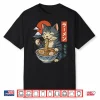 Anime Cat Eating Ramen Retro Kawaii Ramen Cat Shirt