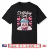 Happy Birthday Girl Cute Pink Bow Bubble Boba Tea Anime Shirt
