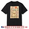 Japanese Anime Maneki Neko Waving Cat Good Luck Kanji Lucky Shirt