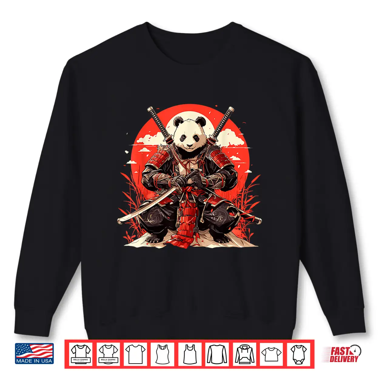 Japanese Art Panda Ninja Ukiyo E Anime Style Samurai Panda Shirt Japanese Art Panda Ninja Ukiyo E Anime Style Samurai Panda Shirt