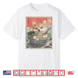 Shiba Inu Ramen Japanese Funny Kawaii Shiba Dog Anime Gifts Shirt
