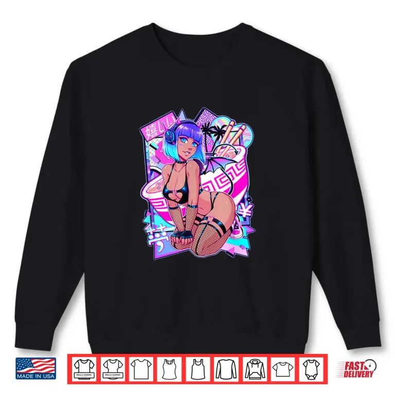 Sweatshirt Sexy Anime Girl Japanese Sexy Demon Girl Cosplay Shirt