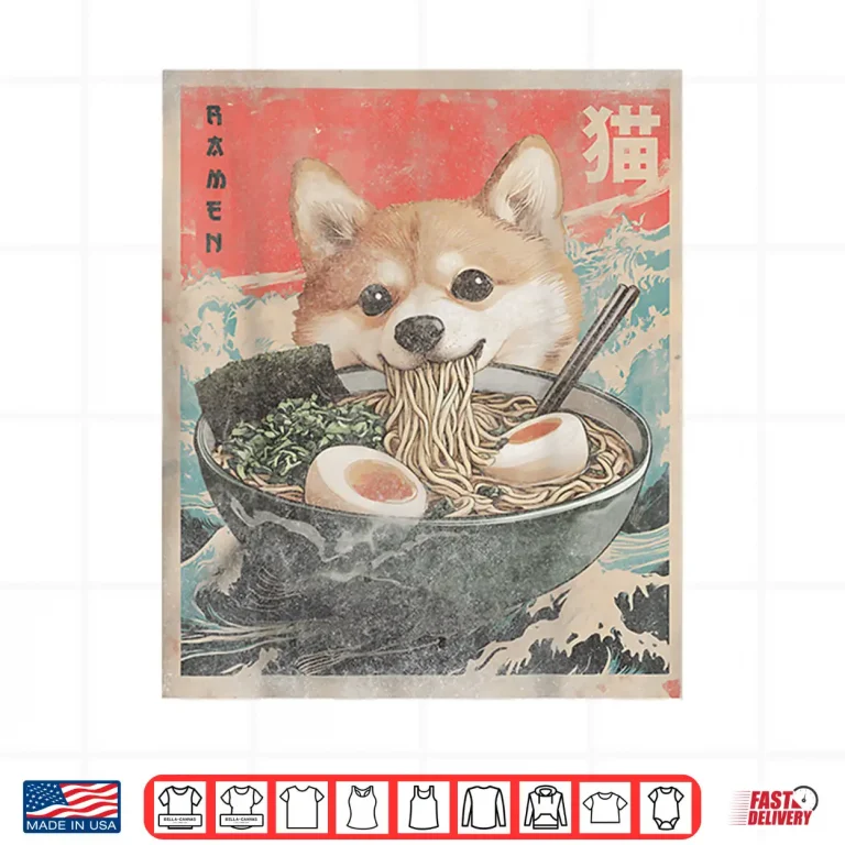 Shiba Inu Ramen Japanese Funny Kawaii Shiba Dog Anime Gifts Shirt 4 Design Shiba Inu Ramen Japanese Funny Kawaii Shiba Dog Anime Gifts Shirt