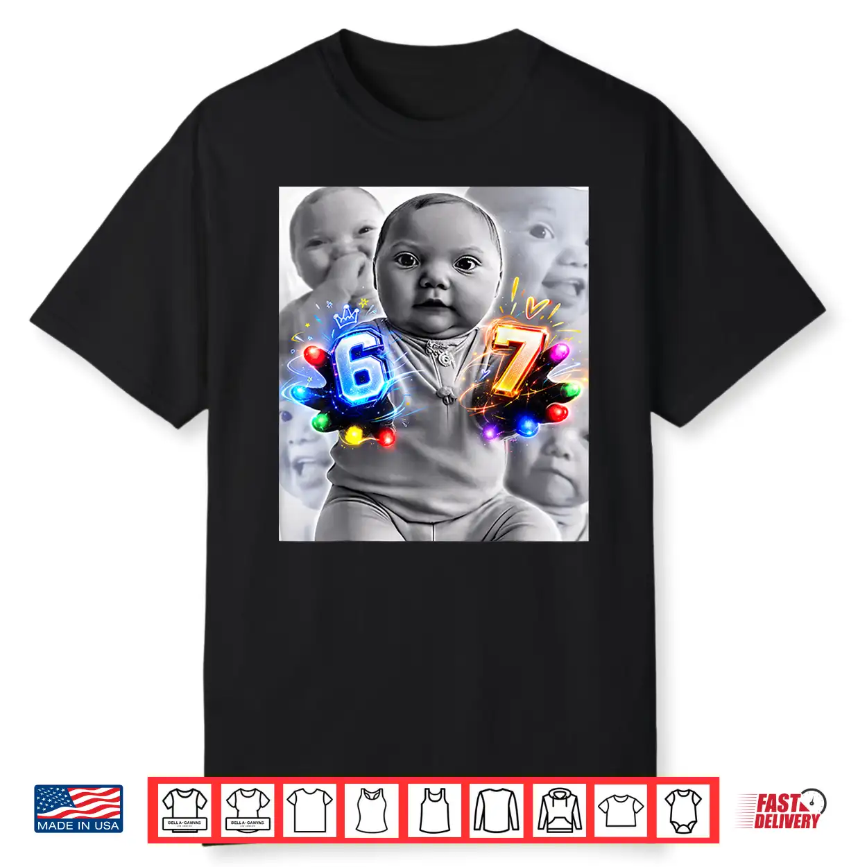 Baby 67 Six Seven Hand Funny Ai Baby Meme Shirt Baby 67 Six Seven Hand Funny Ai Baby Meme Shirt