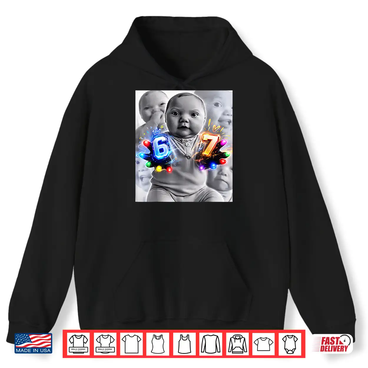 Baby 67 Six Seven Hand Funny Ai Baby Meme Shirt Baby 67 Six Seven Hand Funny Ai Baby Meme Shirt