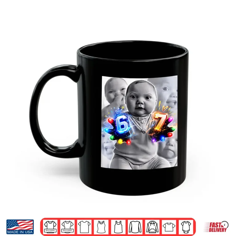 Baby 67 Six Seven Hand Funny Ai Baby Meme Shirt 3 Mug Baby 67 Six Seven Hand Funny Ai Baby Meme Shirt