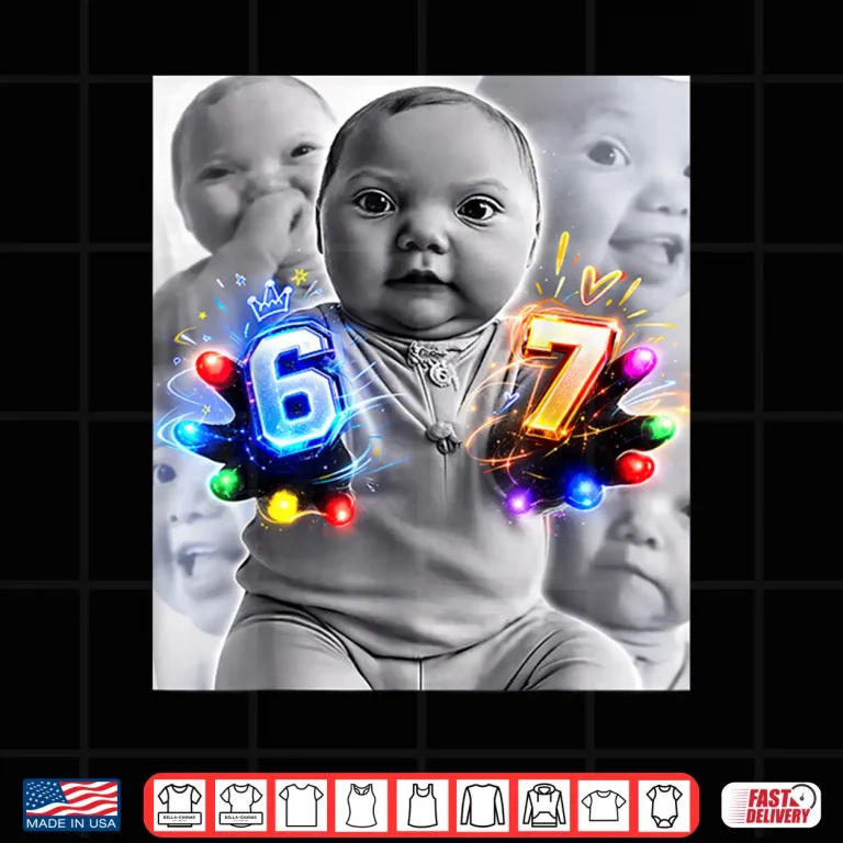 Baby 67 Six Seven Hand Funny Ai Baby Meme Shirt 4 Design Baby 67 Six Seven Hand Funny Ai Baby Meme Shirt