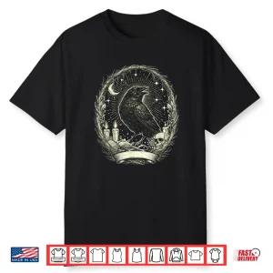 Gothic Raven Vintage Shirt