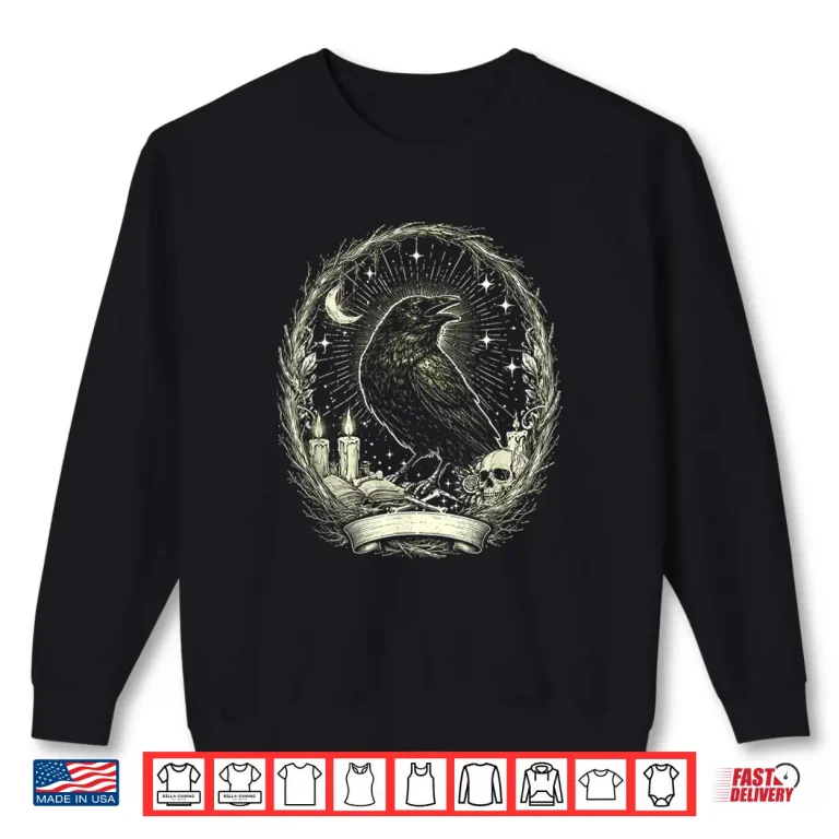 Sweatshirt Gothic Raven Vintage Shirt