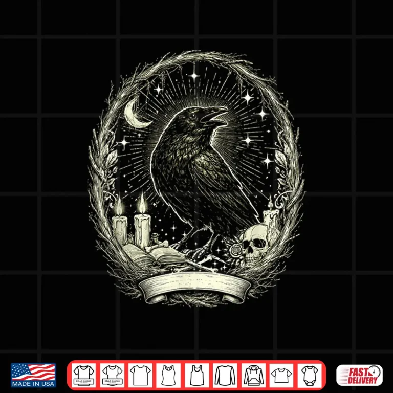 Design Gothic Raven Vintage Shirt