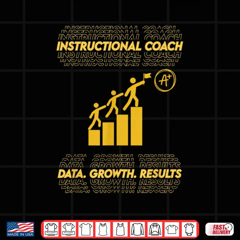 Design Instructional Coach Data Growth Results Teacher Shirt