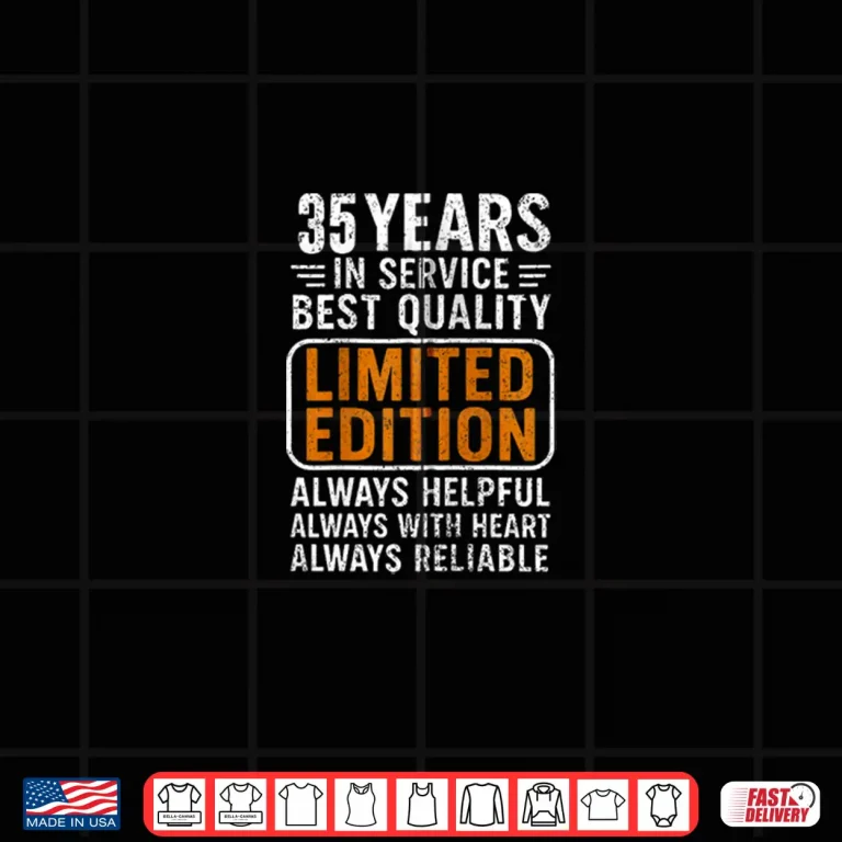 Design Company 35th Anniversary 35 Year of Service Work Anniversary Shirt