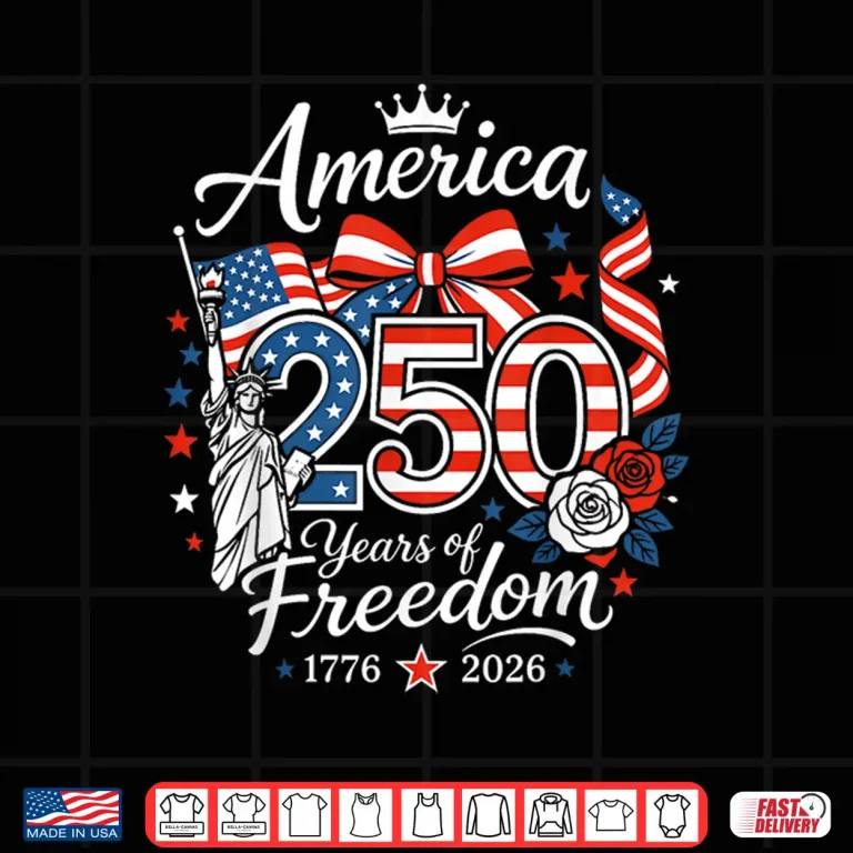 Design 250 Anniversary USA 1776 2026 4th of July Vintage Shirt