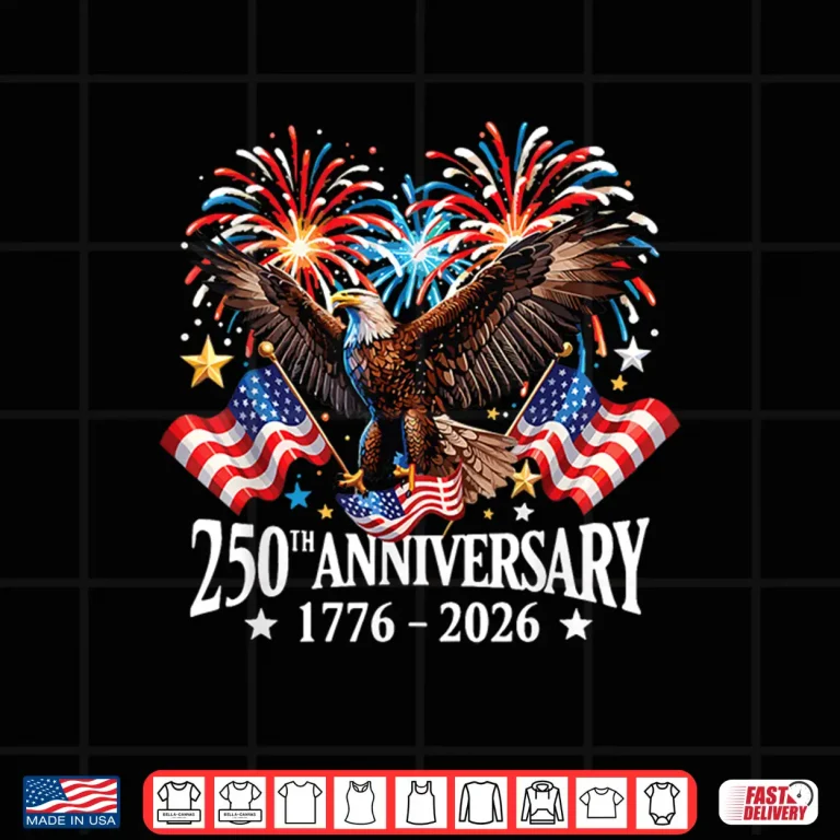 Design 250 Independence Anniversary USA Eagle Patriot American Flag Shirt