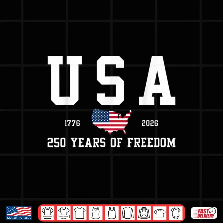 Design 250 Years America 250th Anniversary Independence Day Freedom Shirt