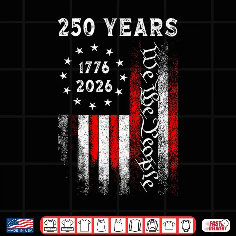 Design 250 Years American Vintage Flag 1776 2026 250th Anniversary Shirt