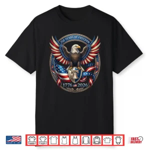 250Th Anniversary 1776 2026 Patriotic Vintage American Flag Shirt
