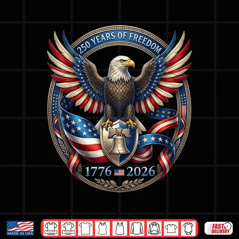 Design 250th Anniversary 1776 2026 Patriotic Vintage American Flag Shirt