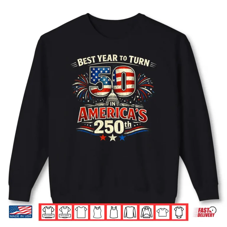 Sweatshirt 50th Birthday Theme Celebrating a 50 Year Old Happy Birthday Shirt