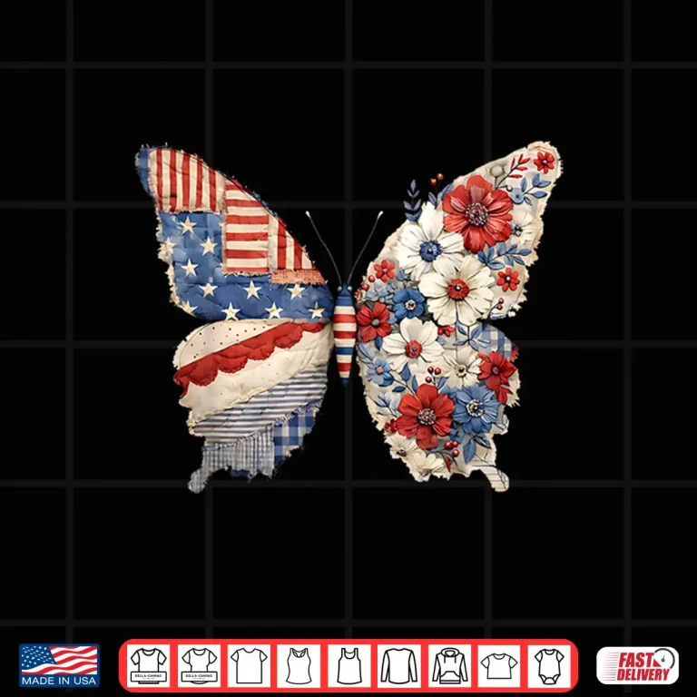 Design Butterfly 1776 2026 250 Years American 250th 4th of July Shirt