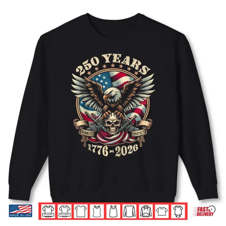 Sweatshirt 250 Anniversary USA Patriotic Eagle 250th 4th of July Shirt