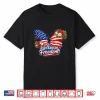 250 Years Of Blessings Floral American Flag Butterfly Shirt