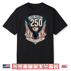 Vintage Faith Freedom 250 Years 1776 2026 Independence Usa Shirt