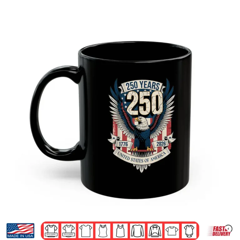 Mug Vintage Faith Freedom 250 Years 1776 2026 Independence USA Shirt