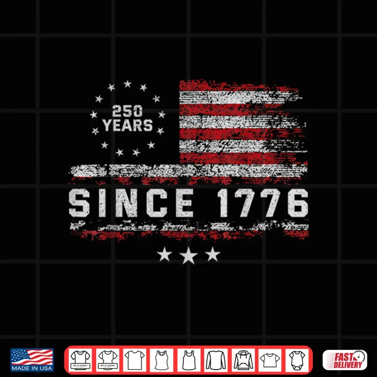 Design 250th America US 250 Years Birthday July 4th Shirt