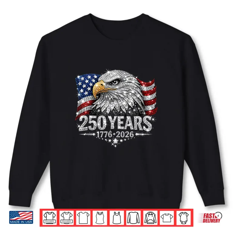 Sweatshirt Patriotic America Women Men 250th Anniversary USA Shirt